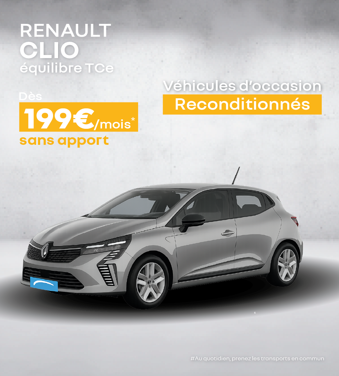 OPO Janvier 2026 - RENAULT CLIO à partir de 199€/mois*